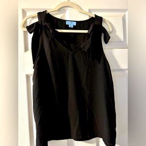 Cece Black sleeveless top